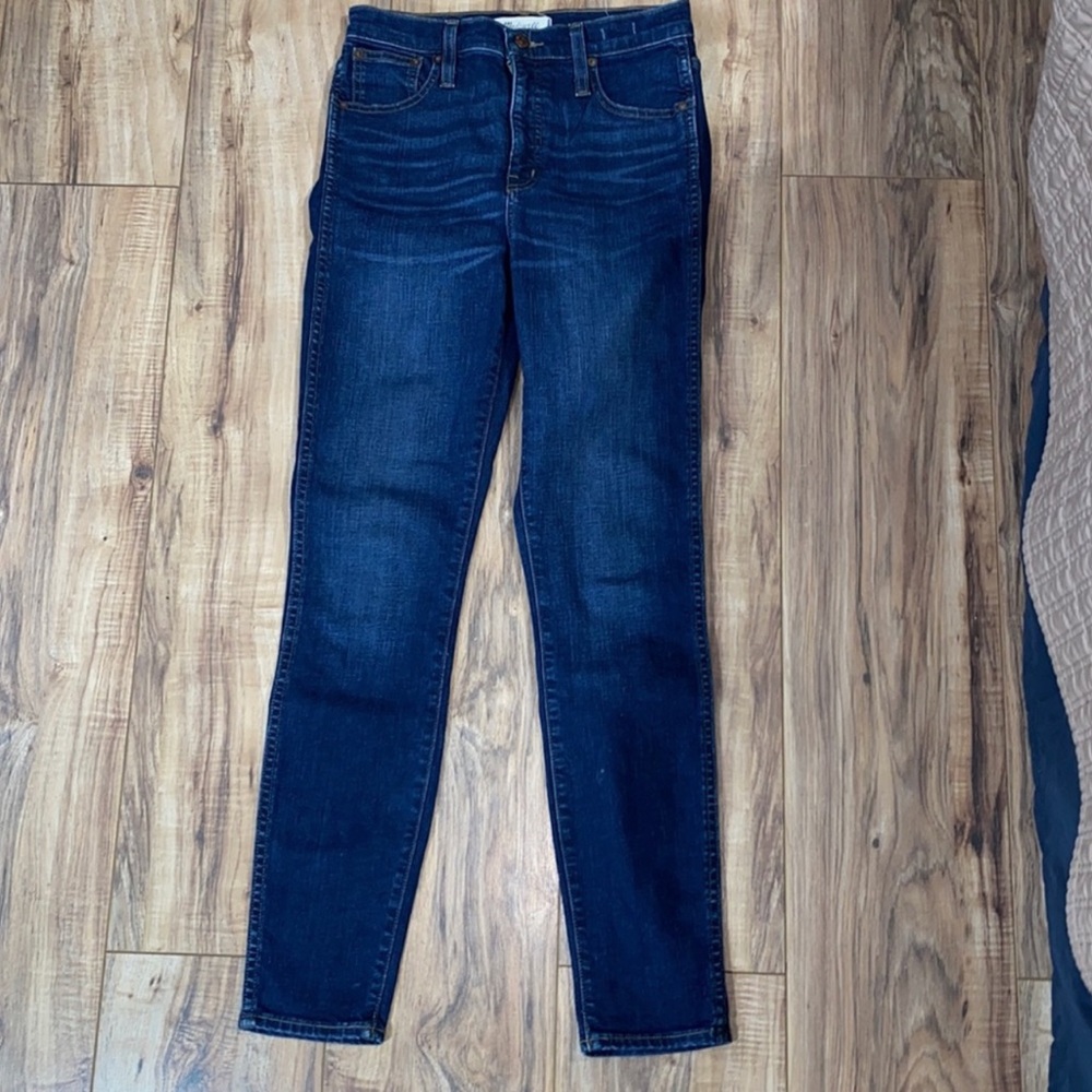 Madewell 10" High-Rise Skinny Jeans in Hayes Wash